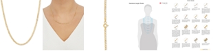 Italian Gold Fine Curb Link 18" Chain Necklace in 14k Gold